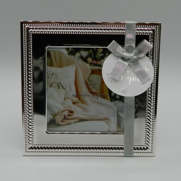 Nanette Lepore Silver Frame 4x4 - Picture 1 of 5